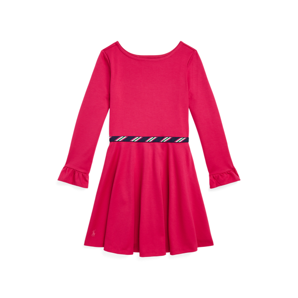 Striped-Trim Ponte Dress Girls 7-14 Years 1