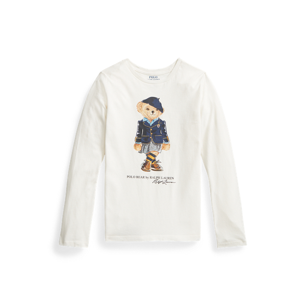 Langarm-T-Shirt mit Polo Bear Girls 7-14 Years in 1