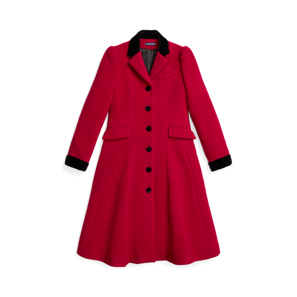 Wool-Blend Princess Coat