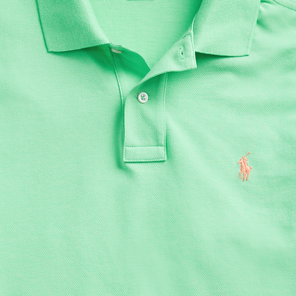 New Lime Slim Fit Mesh Polo Shirt Polo Ralph Lauren 7