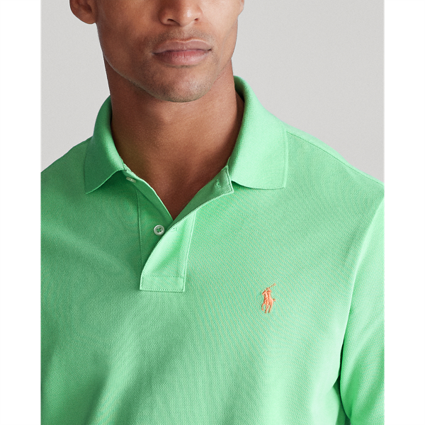 New Lime Slim Fit Mesh Polo Shirt Polo Ralph Lauren 6