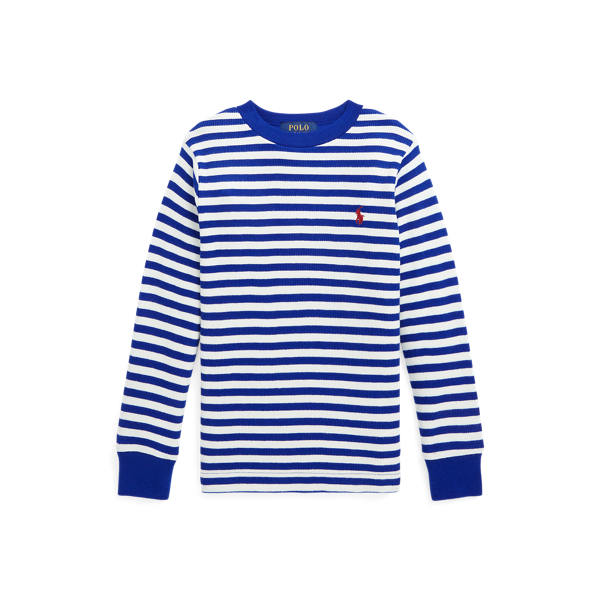Striped Waffle Cotton Long-Sleeve Tee Boys 2-7 1