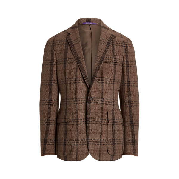 Kent Plaid Wool Tweed Sport Coat Purple Label 1