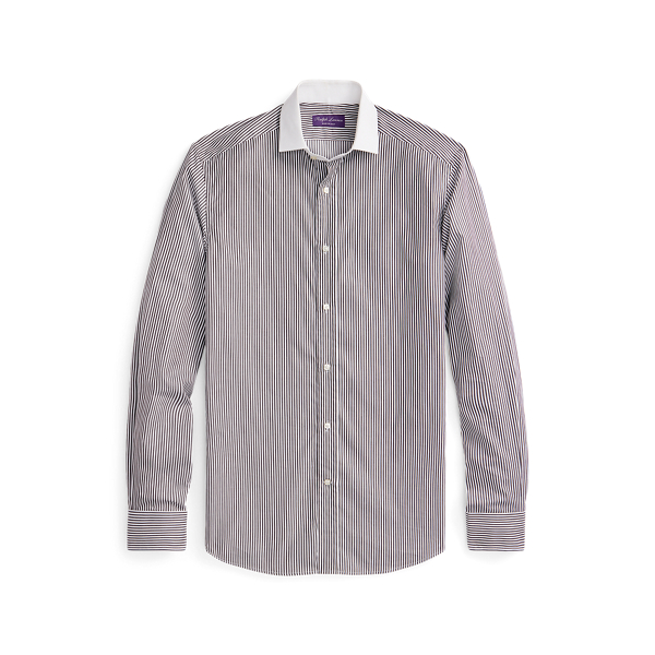 Striped Poplin Shirt Purple Label 1