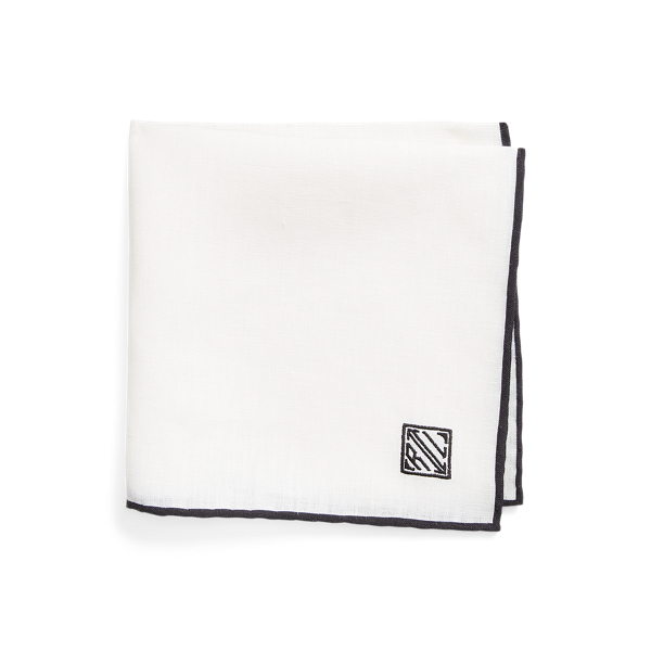 Fazzoletto in lino con monogramma