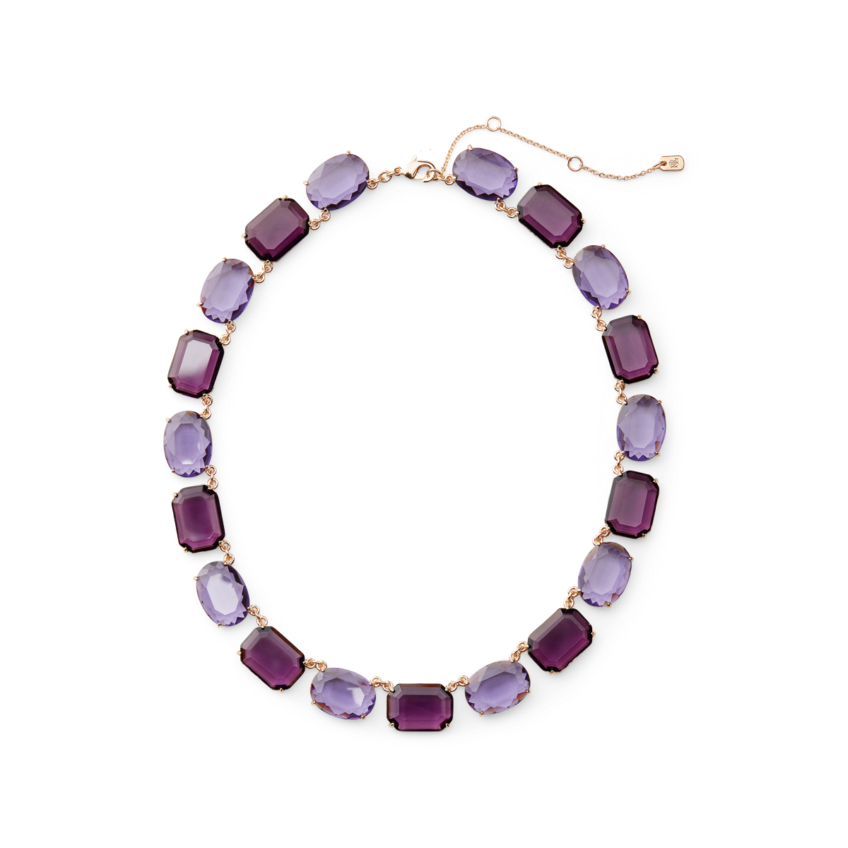 Gold-Tone Stone Collar Necklace