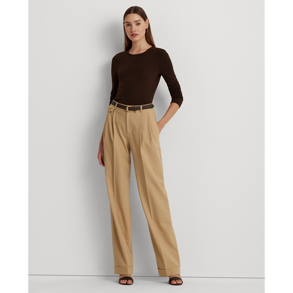 Circuit Brown Stretch Cotton Long-Sleeve Tee Lauren 4