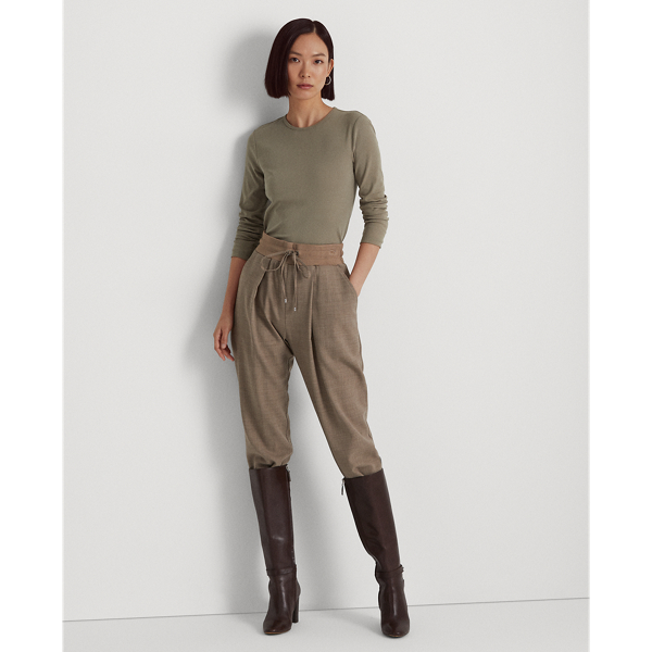 (取寄) ローレン ラルフローレン レディース コットンブレンド ロング スリーブ トップ Lauren Ralph Lauren women Cotton-Blend Long Sleeve Top Festive Red Lauren Ralph Lauren Cotton-Blend Long-Sleeve Top - Macy's