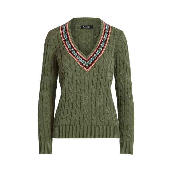 Cable-Knit Cricket Sweater Lauren Petite 1