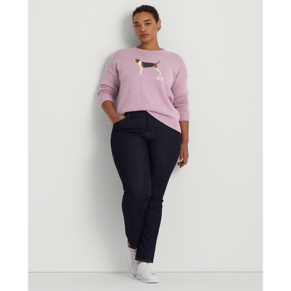 Intarsia-Knit Cotton Sweater