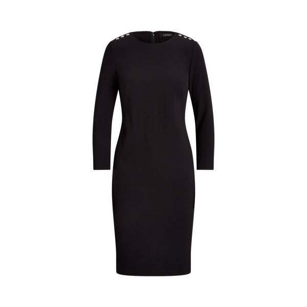 Ponte Three-Quarter-Sleeve Dress Lauren 1