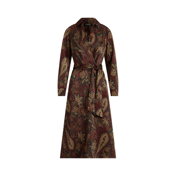 Paisley Charmeuse Midi Dress Lauren 1