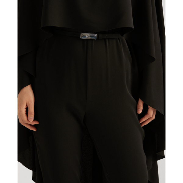 Jumpsuit mit Georgette-Cape Lauren in Black 6