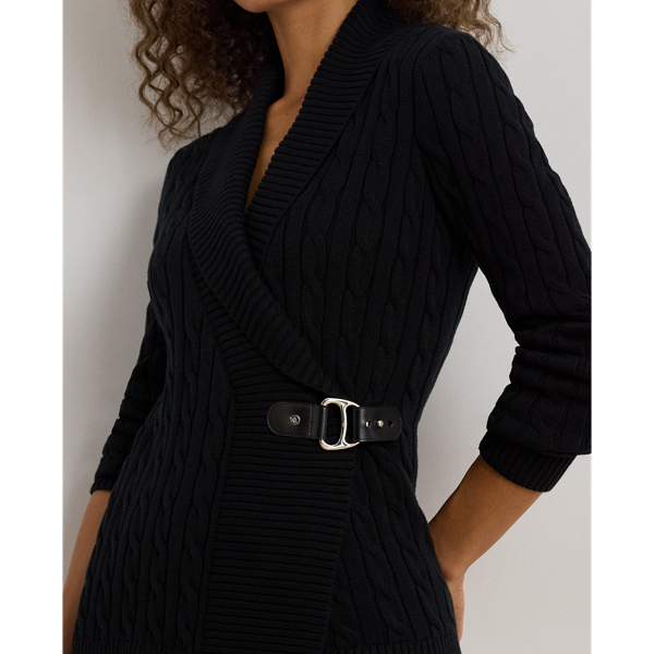 Polo Black Buckled Cotton Sweater Lauren 6