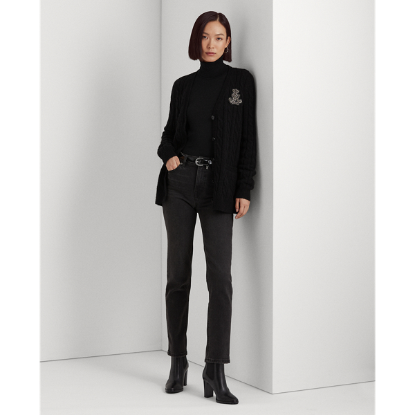 Polo Black Bullion Cable-Knit Cardigan Lauren 4