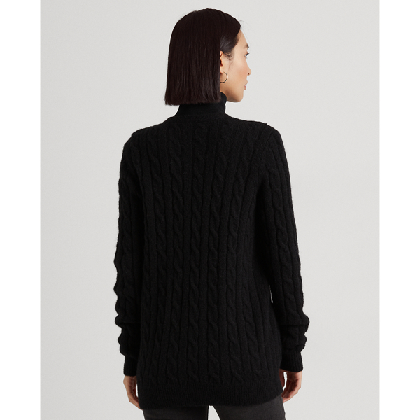 Polo Black Bullion Cable-Knit Cardigan Lauren 5