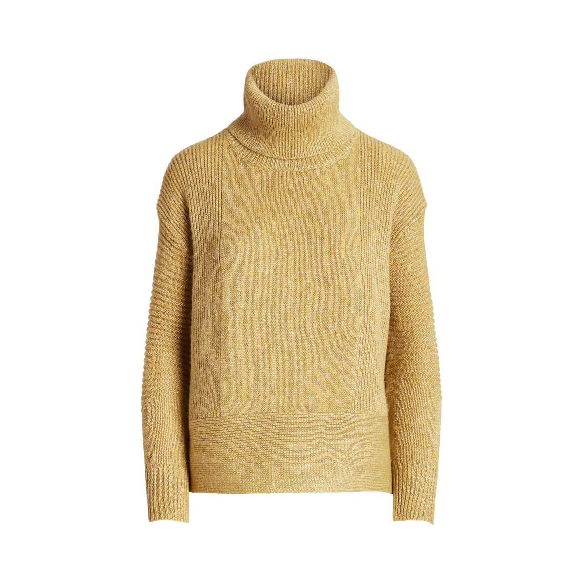 VINTAGE Ralph Lauren Gold Turtle Neck hot Sweater Size M