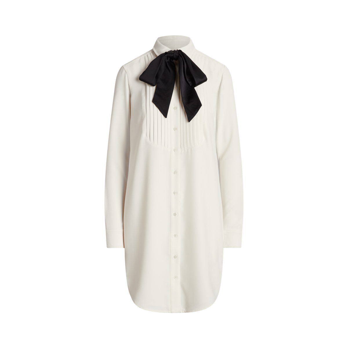 送料関税無料【POLO RALPH LAUREN】GEORGETTEエレガントドレス Tie-Neck Georgette Shirtdress