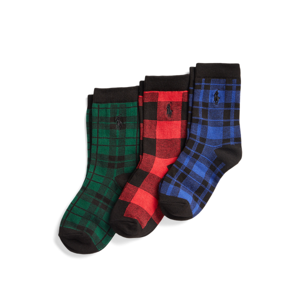 Plaid Crew Sock 3-Pack Gift Set