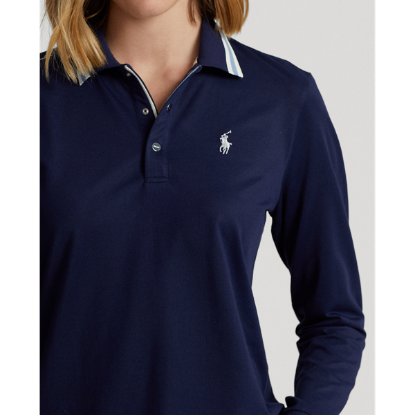 Tailored Fit Long Sleeve Polo Shirt