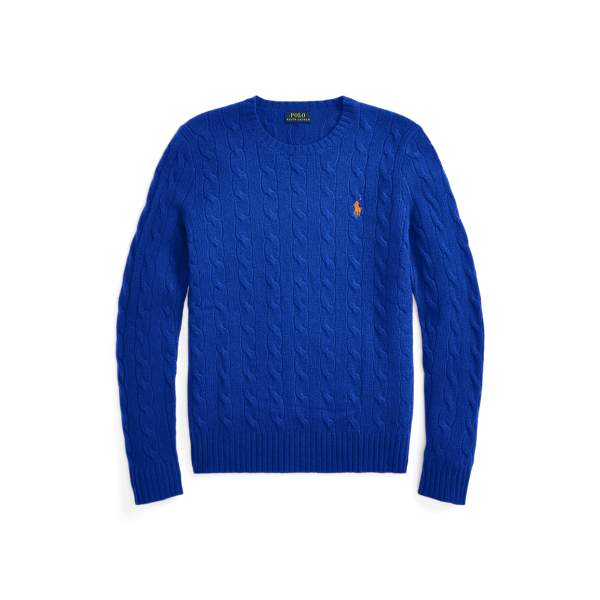Cable Wool-Cashmere Crewneck Jumper Polo Ralph Lauren 1