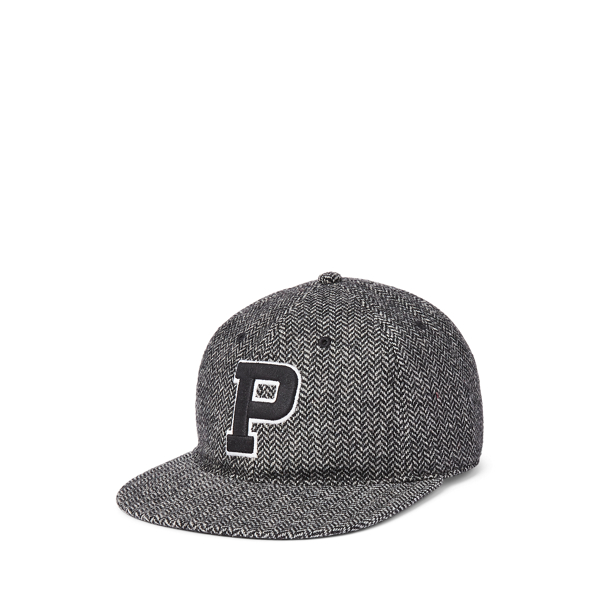 Wool-Blend Herringbone Ball Cap