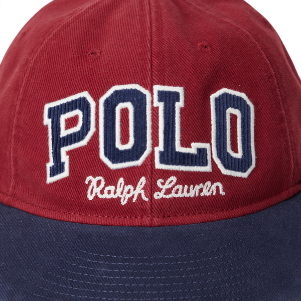 Holiday Red/Newport Navy Logo Twill Ball Cap Polo Ralph Lauren 3