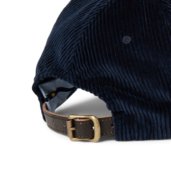 Hunter Navy Corduroy Ball Cap Polo Ralph Lauren for fall 3