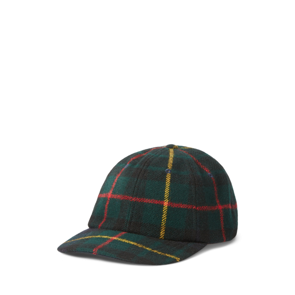 Plaid Wool Ball Cap