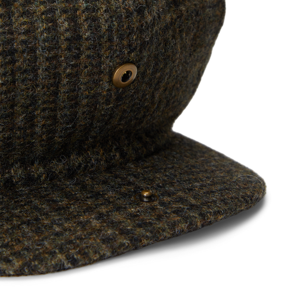 Glencheck-Zeitungsjungenkappe aus Tweed Polo Ralph Lauren in Oliv/Dunkeloliv 3