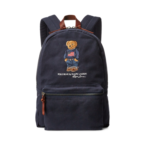 Polo Bear Canvas Backpack for Men Ralph Lauren PA