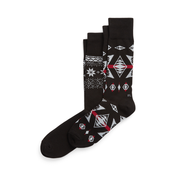 Geometric Trouser Sock 2-Pack