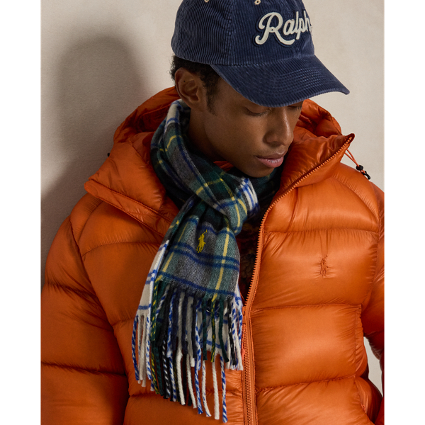 Plaid Wool-Cashmere Scarf