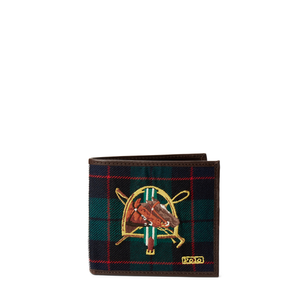 Equestrian Tartan Wool Billfold Wallet