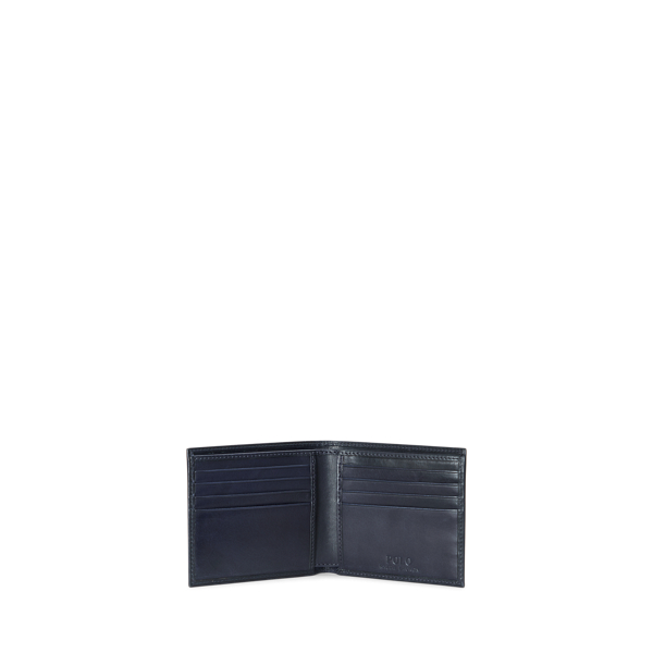 Navy Polo Bear Leather Billfold Wallet Polo Ralph Lauren 3