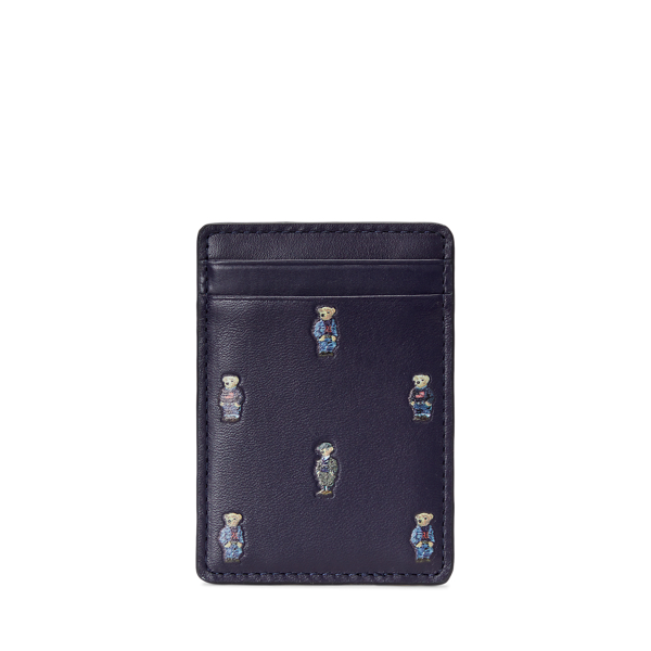 Polo Bear Leather Magnetic Card Case for Men Ralph Lauren UK