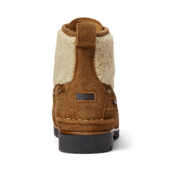 Teak/Natural Sherpa Ranger Mid Suede and Faux-Shearling Boot Polo Ralph Lauren 3