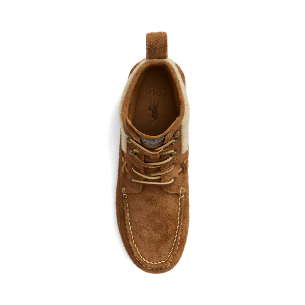 Teak/Natural Sherpa Ranger Mid Suede and Faux-Shearling Boot Polo Ralph Lauren 4