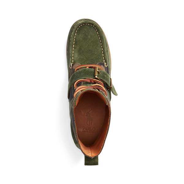 Classic Drab/Camo Ranger Suede & Camo Canvas Boot Polo Ralph Lauren 4