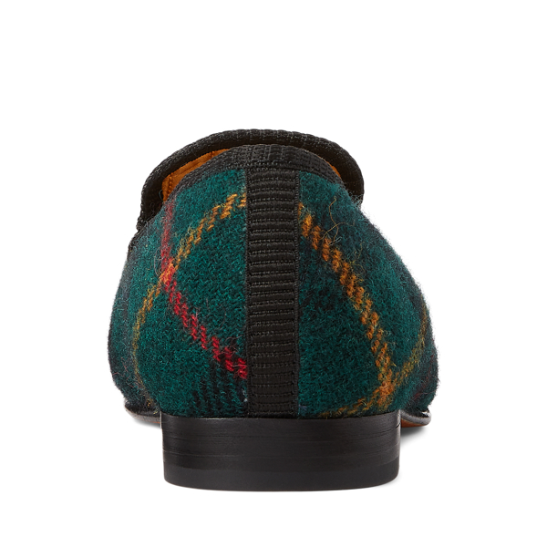 Keys And Skull Paxton Bullion Plaid Wool Slipper Polo Ralph Lauren 3