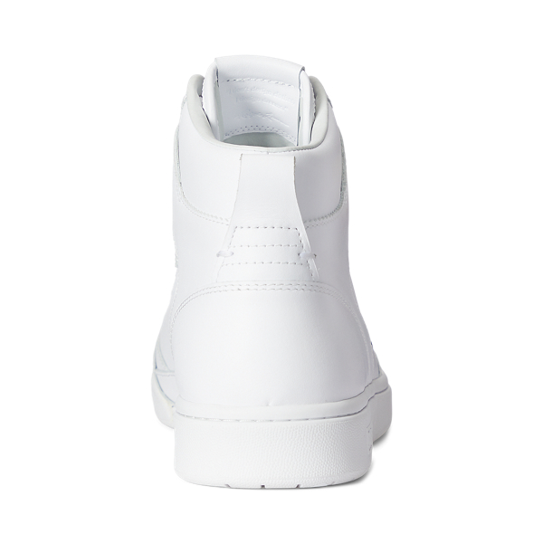 Hoher Leder-Sneaker Court Polo Ralph Lauren in Weiß/Schwarz 3