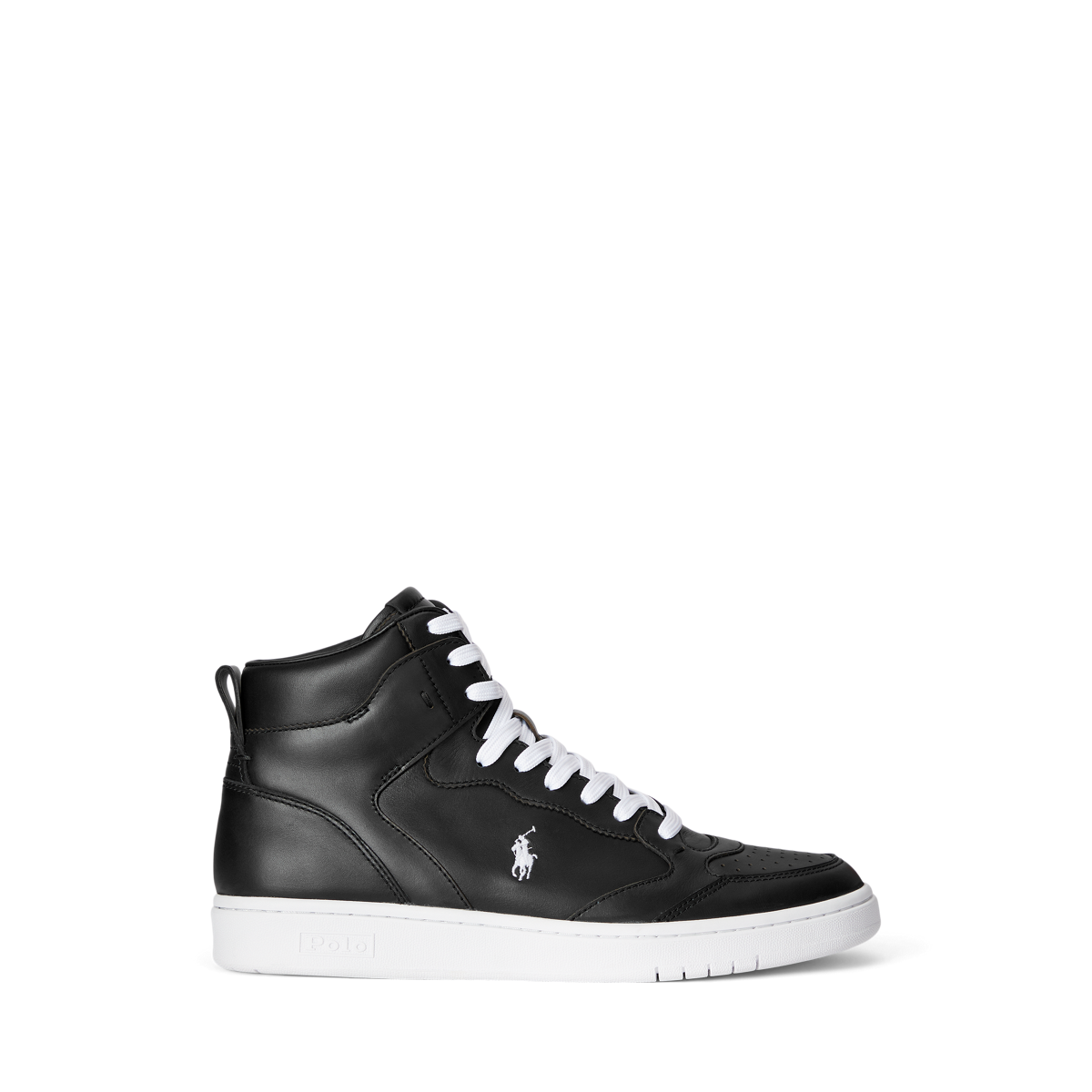 Court Leather High-Top Sneaker | Ralph Lauren