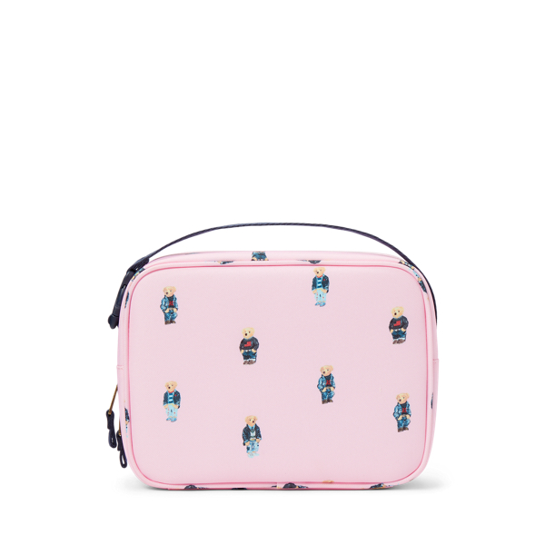 Carmel Pink Polo Bear Lunch Tote Girls 3