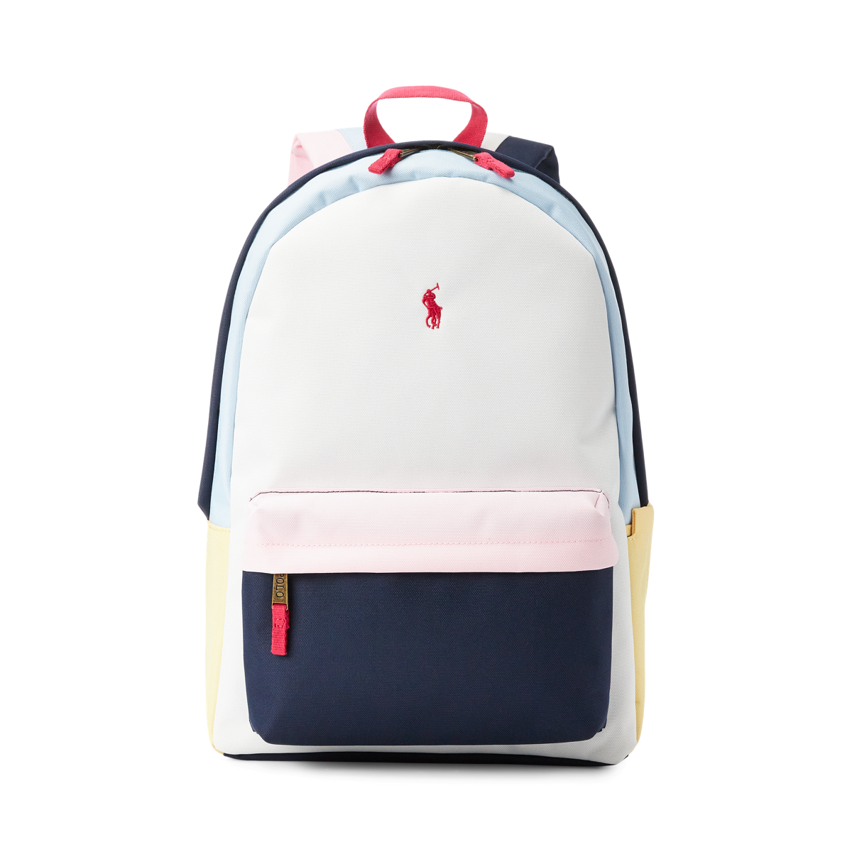 Kids Color Blocked Large Backpack Color: shops White/Multi