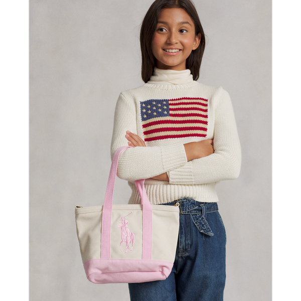 トートバッグ RALPH LAUREN Big Pony Cotton Canvas Tote s7-1460336_alternate5?$rl_4x5_pdp$