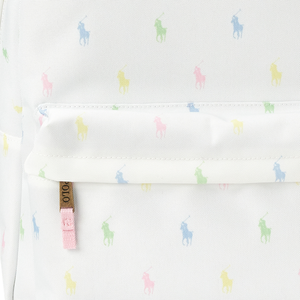 White Polo Pony Backpack Girls 6