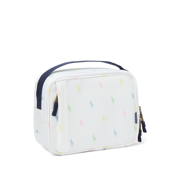 White Polo Pony Lunch Tote Girls 2