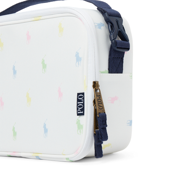 White Polo Pony Lunch Tote Girls 5