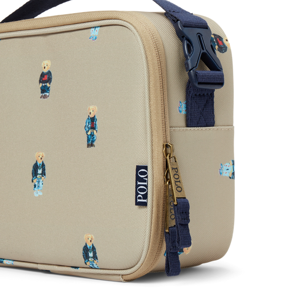 Khaki Polo Bear Lunch Tote Boys 5