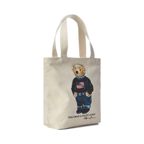 Детские сумки Ralph Lauren Polo Bear Cotton Canvas Tote
